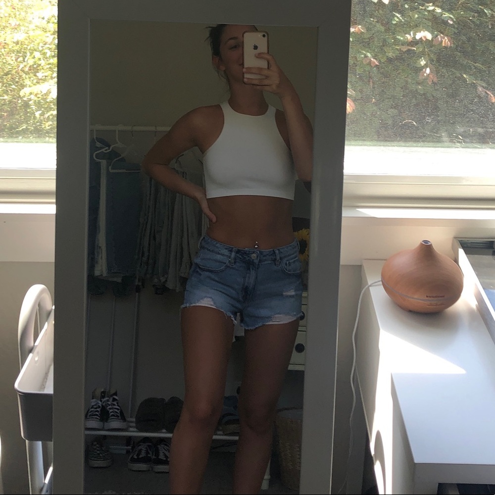 PacSun Ripped Jean Shorts